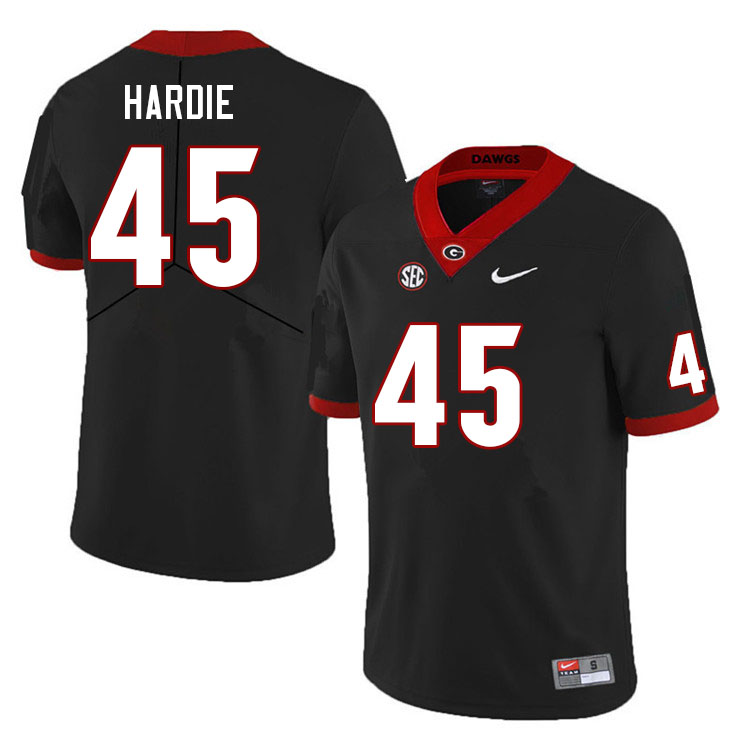 Georgia Bulldogs #45 Jacob Hardie College Football Jerseys Sale-Black